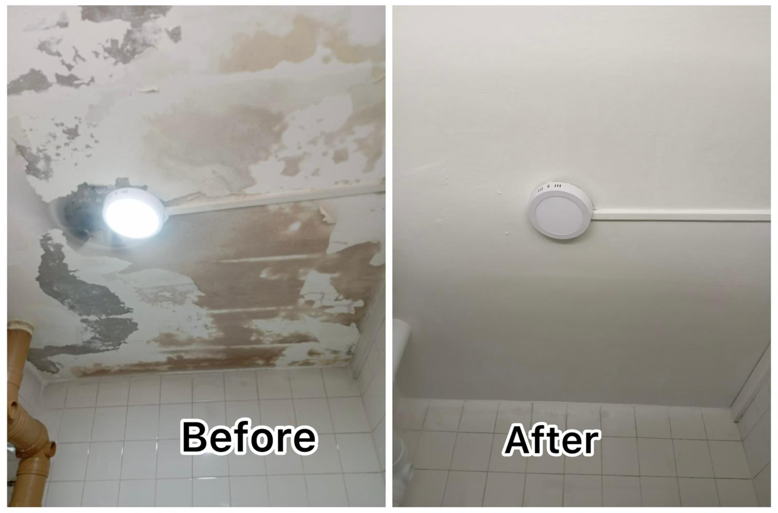 Ceiling Water Damage Repair & Repainting Service in Singapore